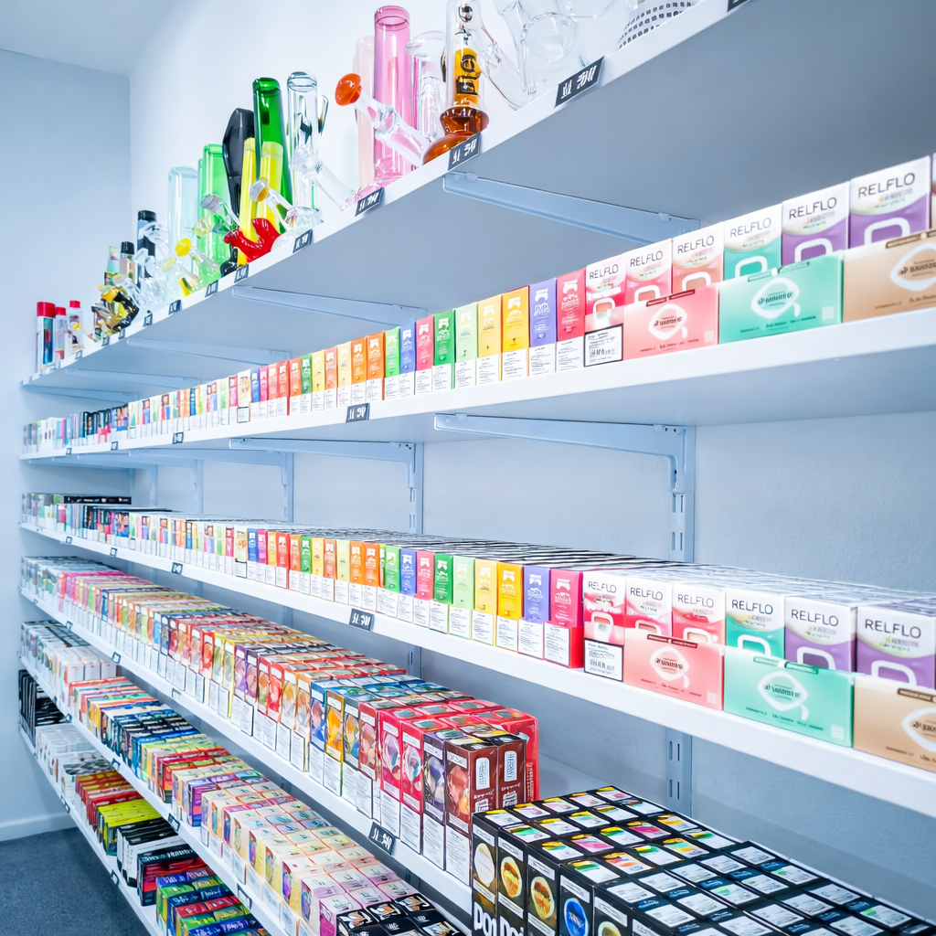 Sortiment e-cigaret, jednorázovek a příslušenství v EasyVape Jablonec